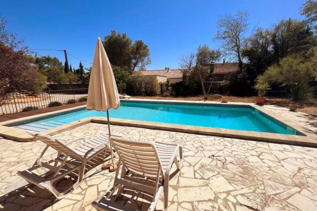 Appartement Petit Terme - Piscine - Clim - Parking à Les Angles  Extérieur photo